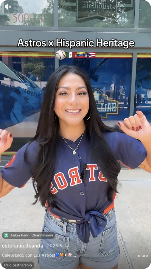 Fan content from a heritage night