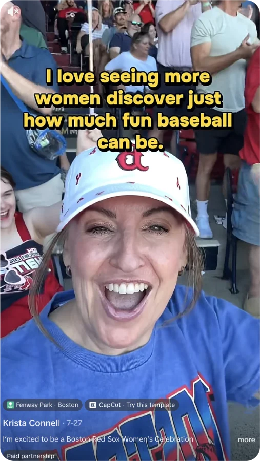 Fan content at the ballpark